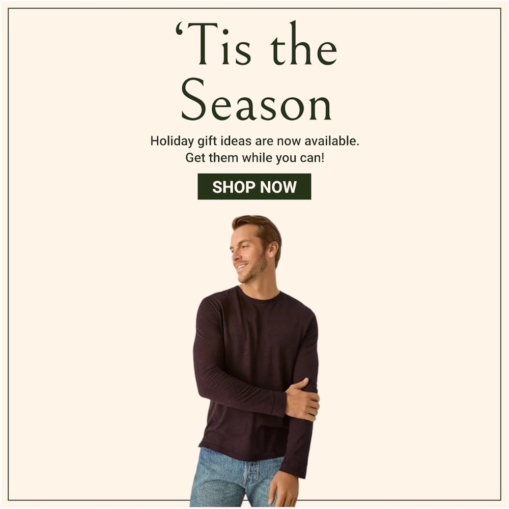 New Bombas‎ Men's Merino Wool Blend Crew Neck Long Sleeve T-Shirt